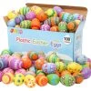 100 Piece Printed Plastic Egg Shells -Halloween Costume Shop 100 pcs 2 4 printed plastic egg shells
