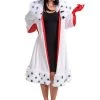 Disguise 101 Dalmatians Animated Cruella Jacket Deluxe Costume For Women -Halloween Costume Shop 101 dalmatians animated womens cruella jacket deluxe costume