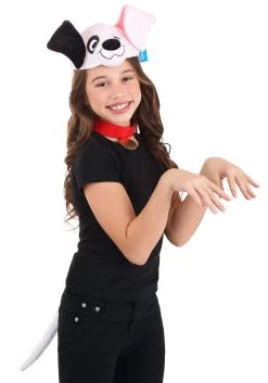 Disney 101 Dalmatians Patch Headband, Collar, And Tail Kit -Halloween Costume Shop 101 dalmatians patch headband collar tail kit alt 7