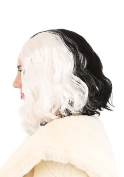 Trendy Cruella De Vil Wig For Women From Disney's 101 Dalmatians -Halloween Costume Shop 101 dalmatians trendy cruella wig alt 3