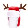 Kurt Adler 12" Red Adult Christmas Hat W/ Antlers -Halloween Costume Shop 12 plush red adult christmas hat w antlers1