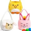 3 Pack Chicken, Bunny, And Sheep Egg Basket Set -Halloween Costume Shop 3 pack chicken bunny and sheep basket set