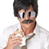 Adult Ace Detective Mustache & Wig Kit -Halloween Costume Shop adult ace detective wig mustache kit
