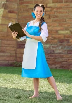 Disguise Beauty And The Beast Belle Blue Costume Dress For Adults