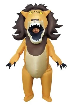 Big Mouth Lion Adult Inflatable Costume
