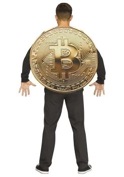 Fun World Bitcoin Costume For Adults -Halloween Costume Shop adult bitcoin costume alt 1