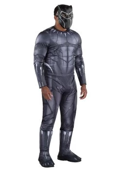 JAZWARES Black Panther Qualux Costume For Men -Halloween Costume Shop adult black panther qualux costume alt 3