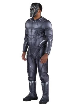 JAZWARES Black Panther Qualux Costume For Men -Halloween Costume Shop adult black panther qualux costume alt 4