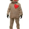 Adult Plus Size Burlap Voodoo Doll Costume -Halloween Costume Shop adult burlap voodoo doll plus size costume
