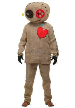 Adult Plus Size Burlap Voodoo Doll Costume
