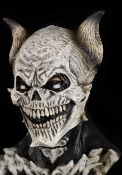 Deathkeeper White Mask For Adults -Halloween Costume Shop adult deathkeeper white mask alt 6