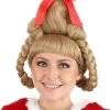 Women's Deluxe Dr. Seuss Cindy Lou Who Wig 1 Women's Deluxe Dr. Seuss Cindy Lou Who Wig -Halloween Costume Shop adult deluxe christmas girl wig