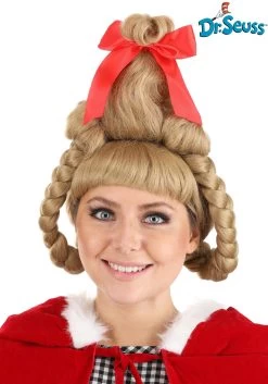 Women's Deluxe Dr. Seuss Cindy Lou Who Wig