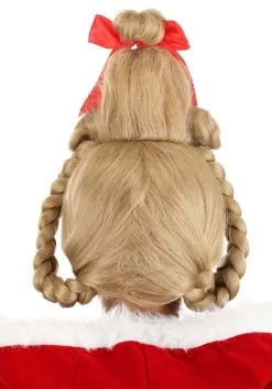 Women's Deluxe Dr. Seuss Cindy Lou Who Wig -Halloween Costume Shop adult deluxe christmas girl wig alt 3