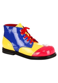 Deluxe Clown Shoes For Adults -Halloween Costume Shop adult deluxe clown shoes alt 2