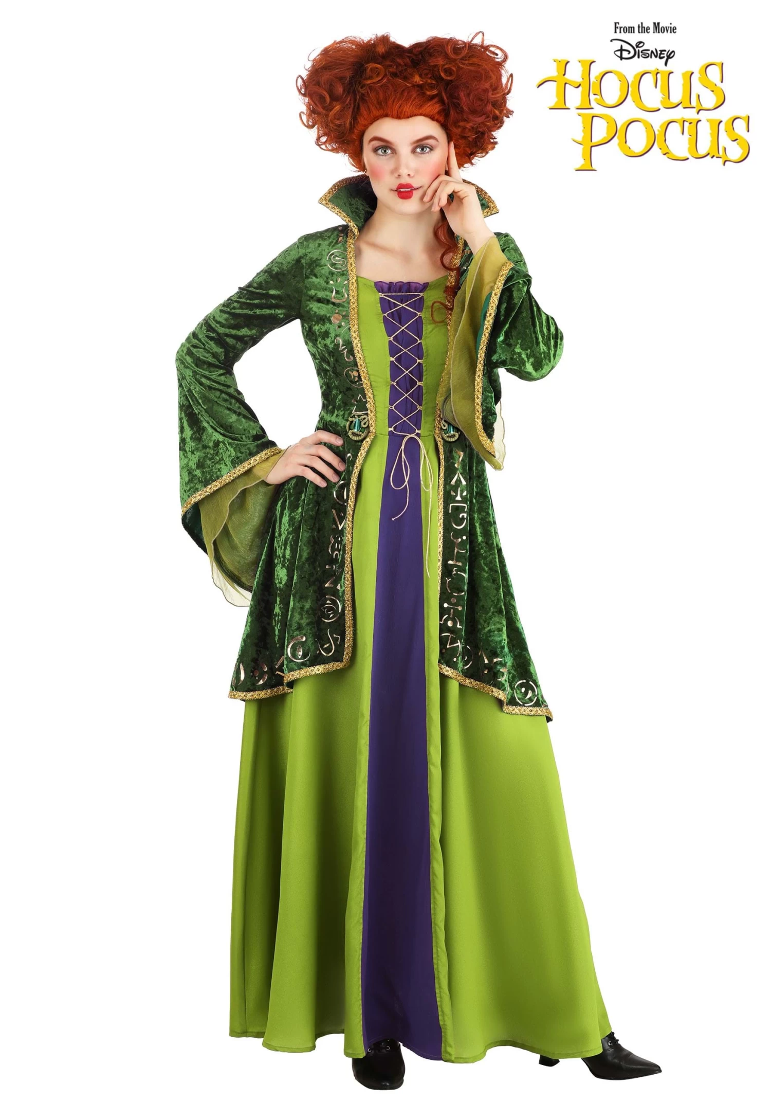 Women's Deluxe Disney Winifred Sanderson Costume Dress 3 Women's Deluxe Disney Winifred Sanderson Costume Dress