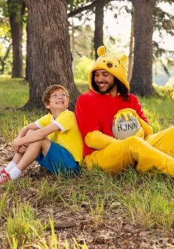 Deluxe Disney Winnie The Pooh Costume For Adults -Halloween Costume Shop adult deluxe disney winnie the pooh costume alt 2