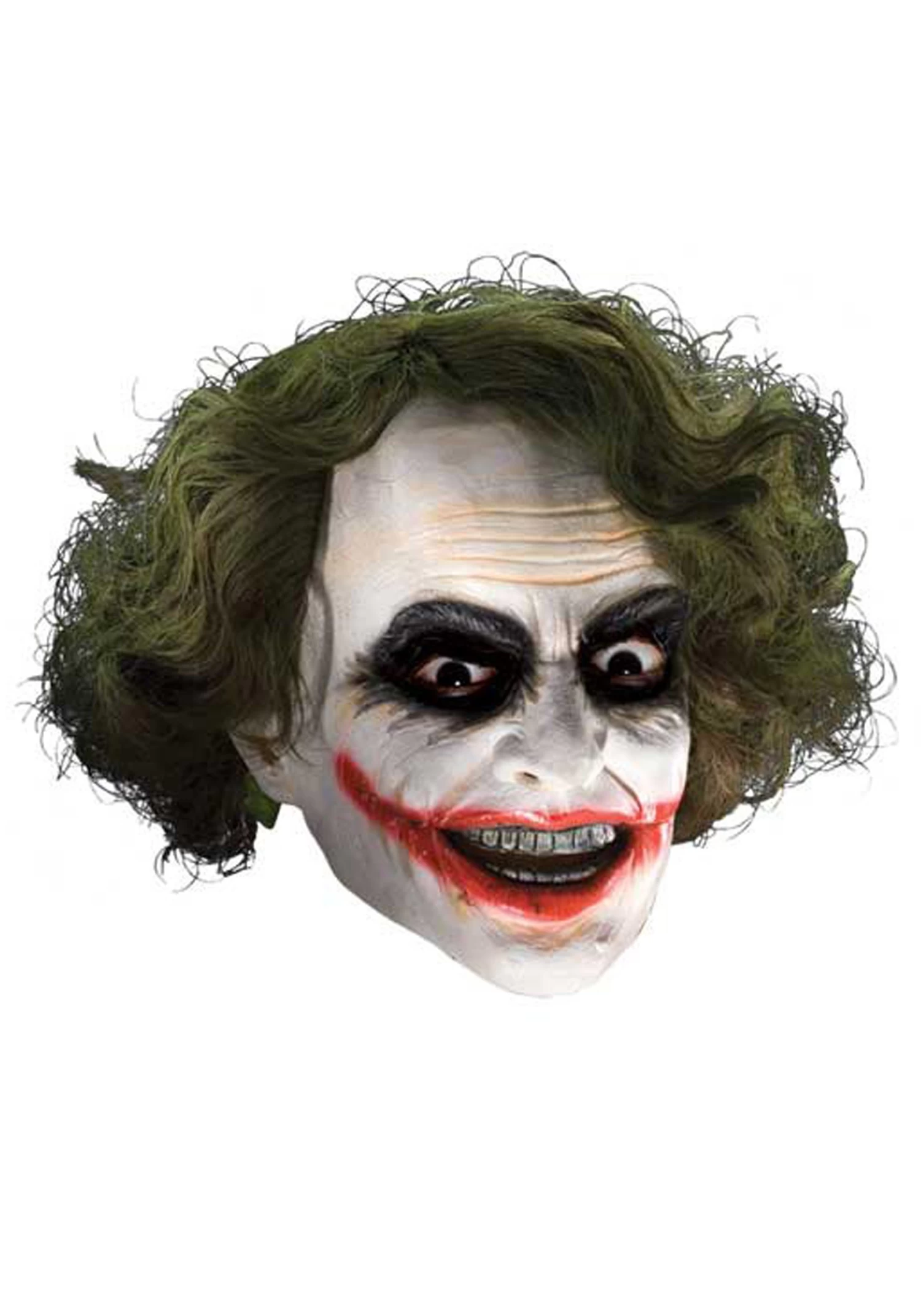 Adult Deluxe Joker Mask With Hair 3 Adult Deluxe Joker Mask With Hair