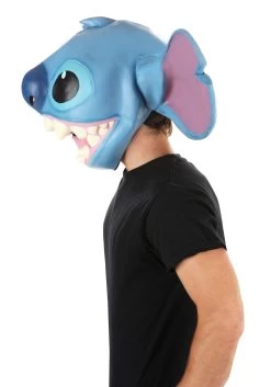 Adult Stitch Deluxe Latex Mask -Halloween Costume Shop adult deluxe stitch latex mask alt 4