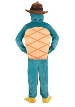 Adult Disney Phineas And Ferb Perry The Platypus Costume -Halloween Costume Shop adult disney perry the platypus costume alt 2