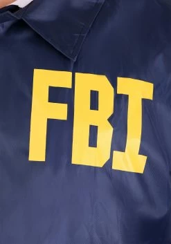 Plus Size Adult FBI Costume Jacket -Halloween Costume Shop adult fbi costume alt 4