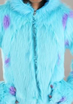 Hooded Disney Monsters Inc Sulley Costume For Adults -Halloween Costume Shop adult hooded monsters inc sulley costume alt 4