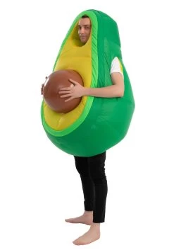 Inflatable Avocado Costume For Adults -Halloween Costume Shop adult inflatable avocado costume alt 3
