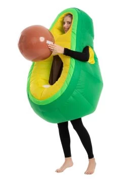 Inflatable Avocado Costume For Adults -Halloween Costume Shop adult inflatable avocado costume alt 8