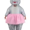 Adult Ballerina Hippo Inflatable Costume