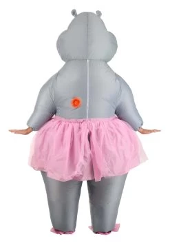 Adult Ballerina Hippo Inflatable Costume -Halloween Costume Shop adult inflatable ballerina hippo costume alt 5