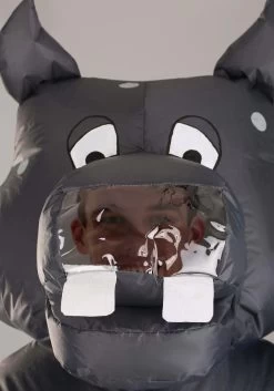 Inflatable Hippo Adult Costume -Halloween Costume Shop adult inflatable hippo costume alt 4