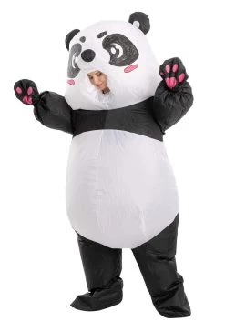 Inflatable Panda Costume For Adults -Halloween Costume Shop adult inflatable panda costume alt 4