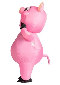 Adult Inflatable Piggy Costume -Halloween Costume Shop adult inflatable piggy costume alt 6
