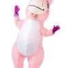 Inflatable Pink Unicorn Costume For Adults
