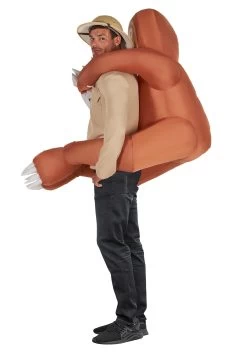 Inflatable Sloth Hugger Mugger Costume For Adults -Halloween Costume Shop adult inflatable sloth hugger mugger costume alt 2