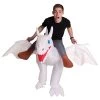 Adult Inflatable White Ride On Dragon Costume -Halloween Costume Shop adult inflatable white ride on dragon costume