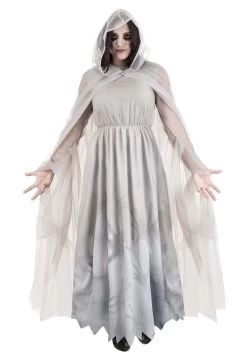 Women's Lady In White Ghost Costume Dress