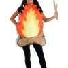 Campfire Costume For Adults -Halloween Costume Shop adult living fire costume