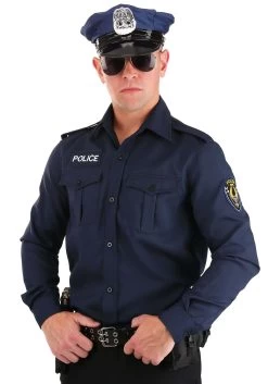 Adult Long Sleeve Police Officer Shirt