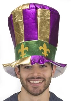 Mardi Gras Top Hat For Adults