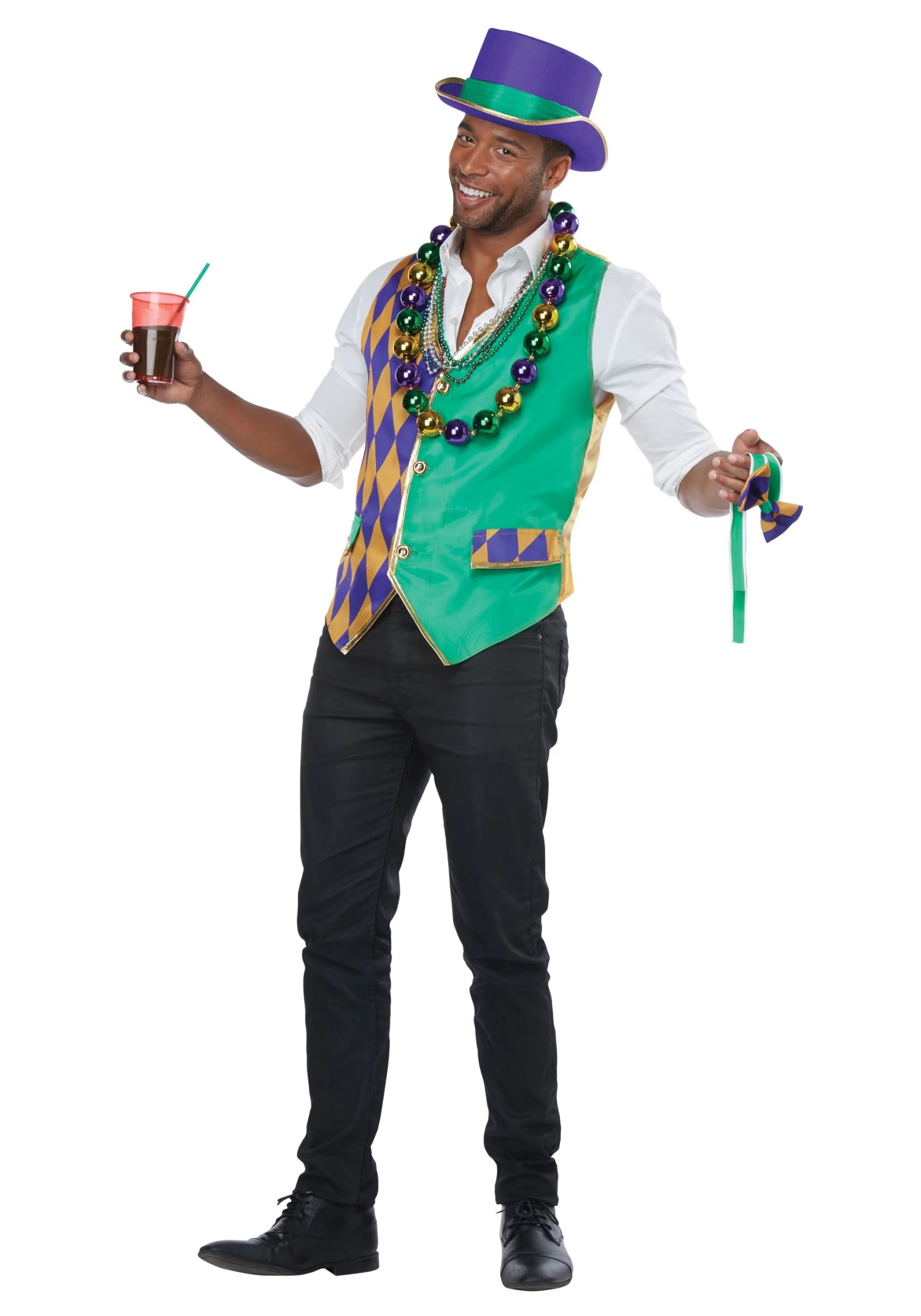 Mardi Gras Adult Vest Kit 3 Mardi Gras Adult Vest Kit