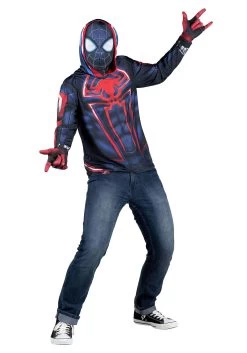 JAZWARES Miles Morales Costume Top For Men