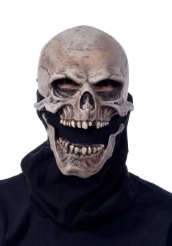 Adult Moving Mouth Skull Mask -Halloween Costume Shop adult moving mouth skull mask alt 1