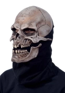 Adult Moving Mouth Skull Mask -Halloween Costume Shop adult moving mouth skull mask alt 3