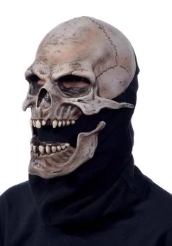 Adult Moving Mouth Skull Mask -Halloween Costume Shop adult moving mouth skull mask alt 4
