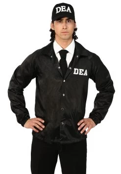 Adult Plus Size DEA Agent Costume -Halloween Costume Shop adult plus dea agent costume 2