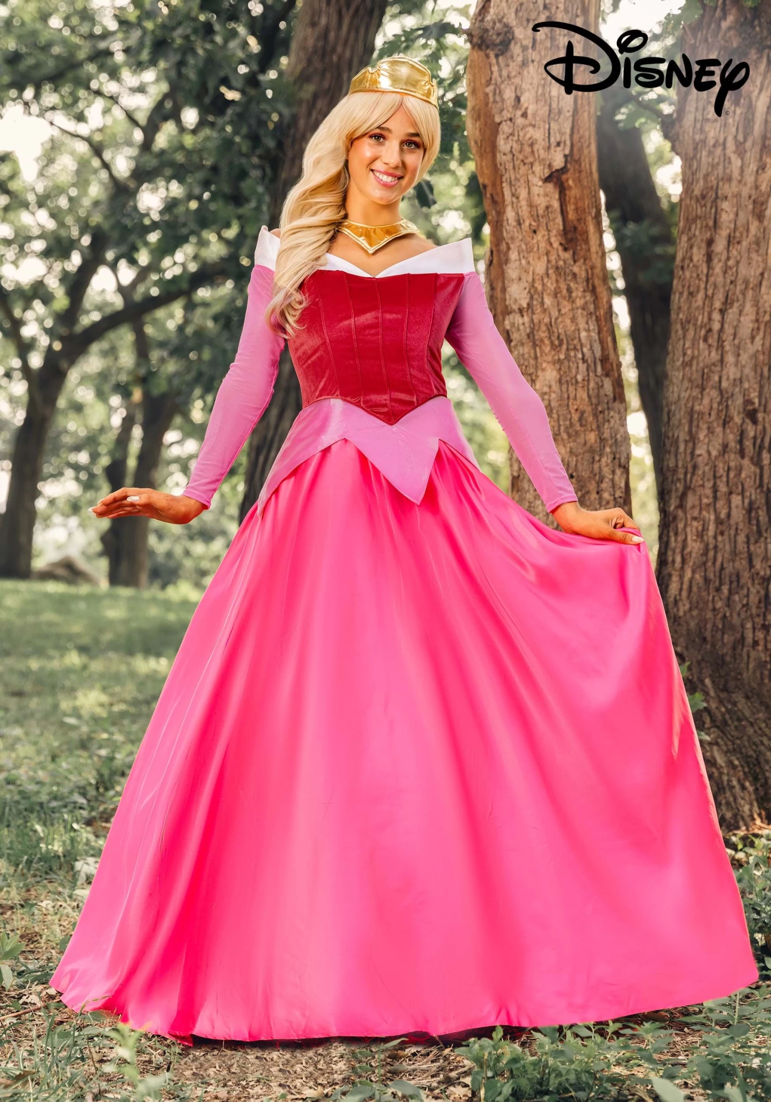 Women's Premium Disney Sleeping Beauty Aurora Costume Dress 3 Women's Premium Disney Sleeping Beauty Aurora Costume Dress