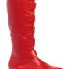 Red Superhero Boots For Adults 1 Red Superhero Boots For Adults -Halloween Costume Shop adult red superhero boots1