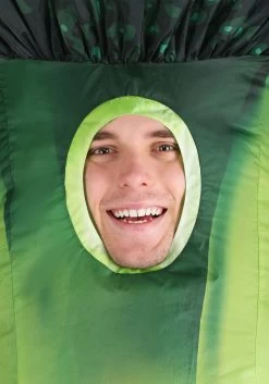 Inflatable Scrumptious Broccoli Costume For Adults -Halloween Costume Shop adult scrumptious broccoli costume alt 3