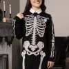 Loose Fit Skeleton Sweater Dress For Women